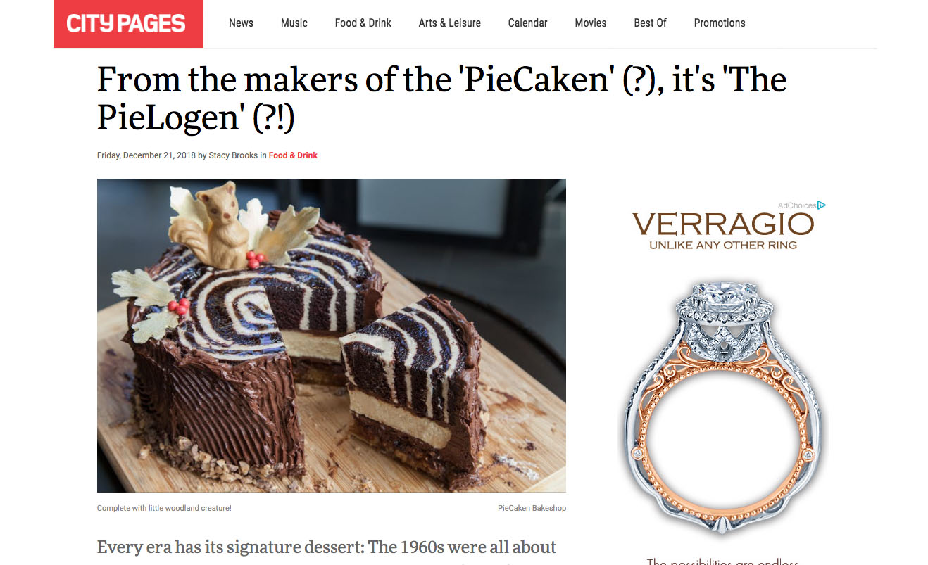 From the makers of the 'PieCaken' (?), it's 'The PieLogen' (?!)