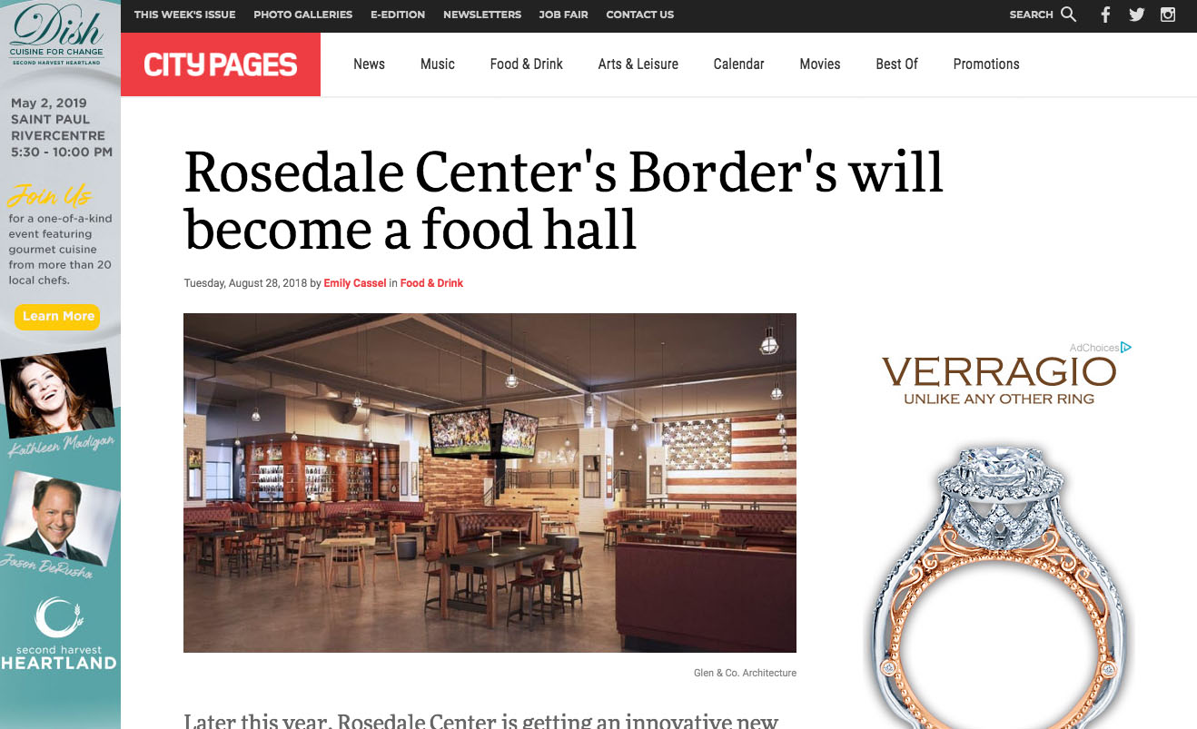 Rosedale Center's Border's will become a food hall