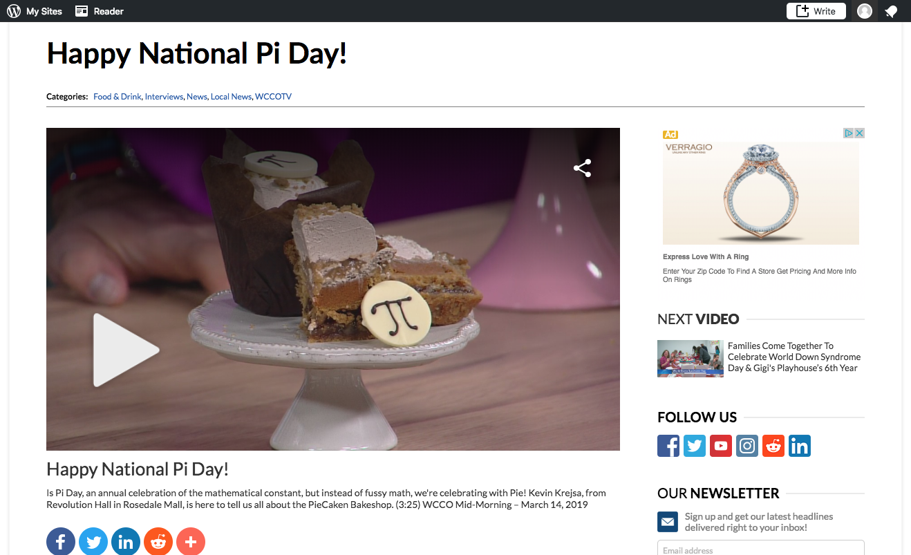 Kevin Krejsa, from Revolution Hall in Rosedale Mall, is here to tell us all about the PieCaken Bakeshop.