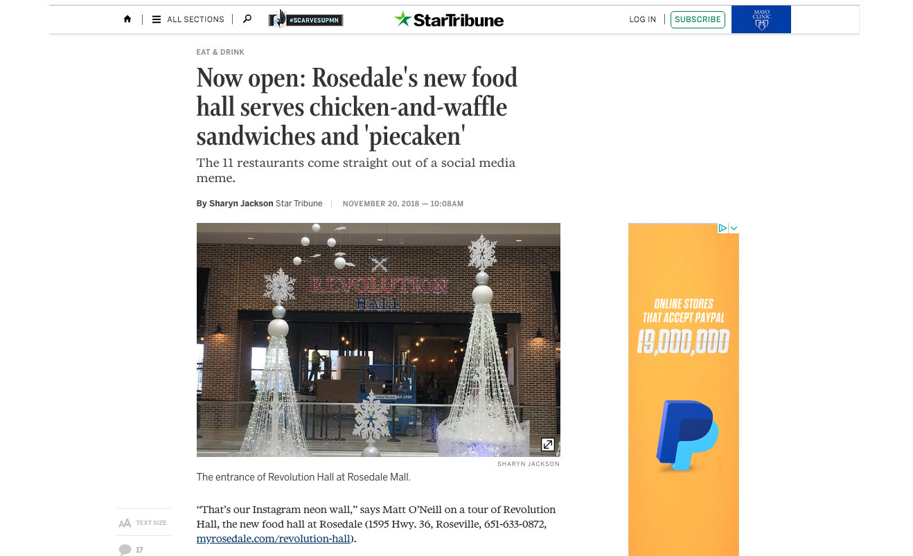 Now open: Rosedale's new food hall serves chicken-and-waffle sandwiches and 'piecaken'