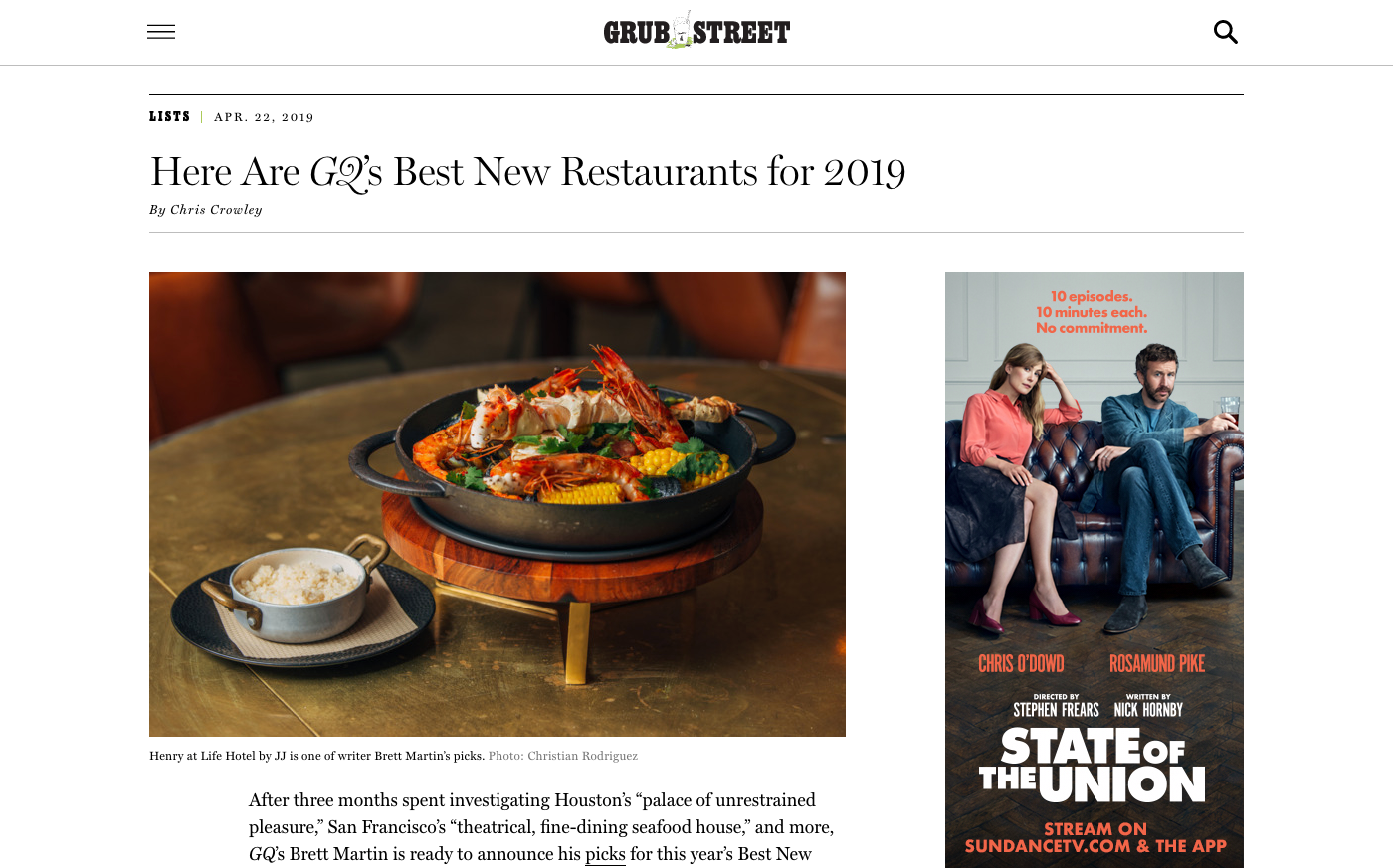 Here Are GQ’s Best New Restaurants for 2019