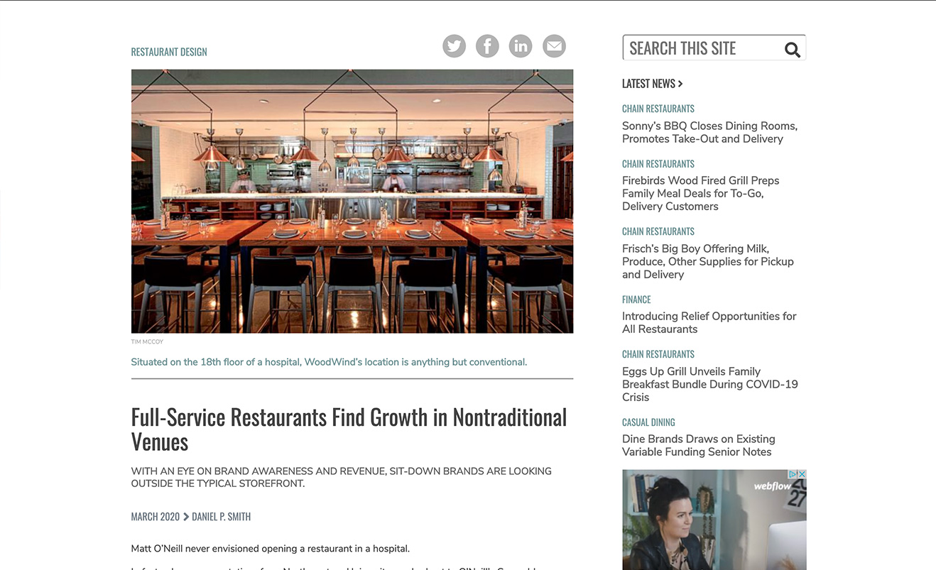 Full-Service Restaurants Find Growth in Nontraditional Venues