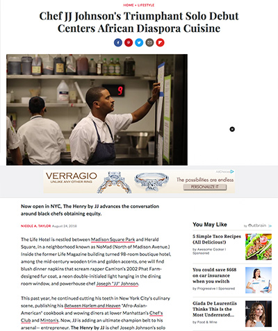 Food and Wine: Chef JJ Johnson's Triumphant Solo Debut Centers African Diaspora Cuisine