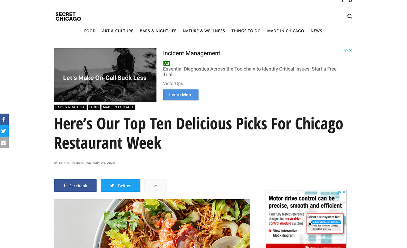 Here’s Our Top Ten Delicious Picks For Chicago Restaurant Week