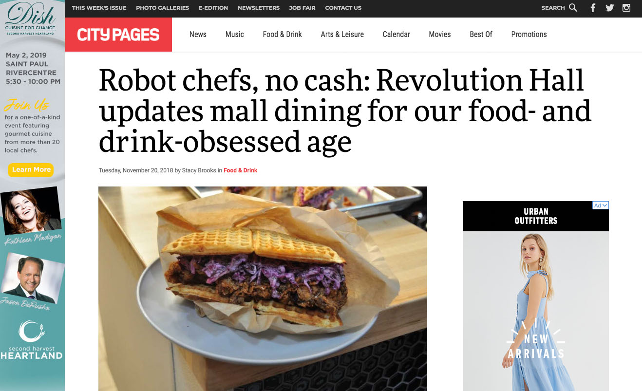 Robot chefs, no cash: Revolution Hall updates mall dining for our food- and drink-obsessed age